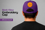 Back View Embroidery Cap Mockup, a Hat Mockup by studiogstock (Thumbnail 1 of 2)