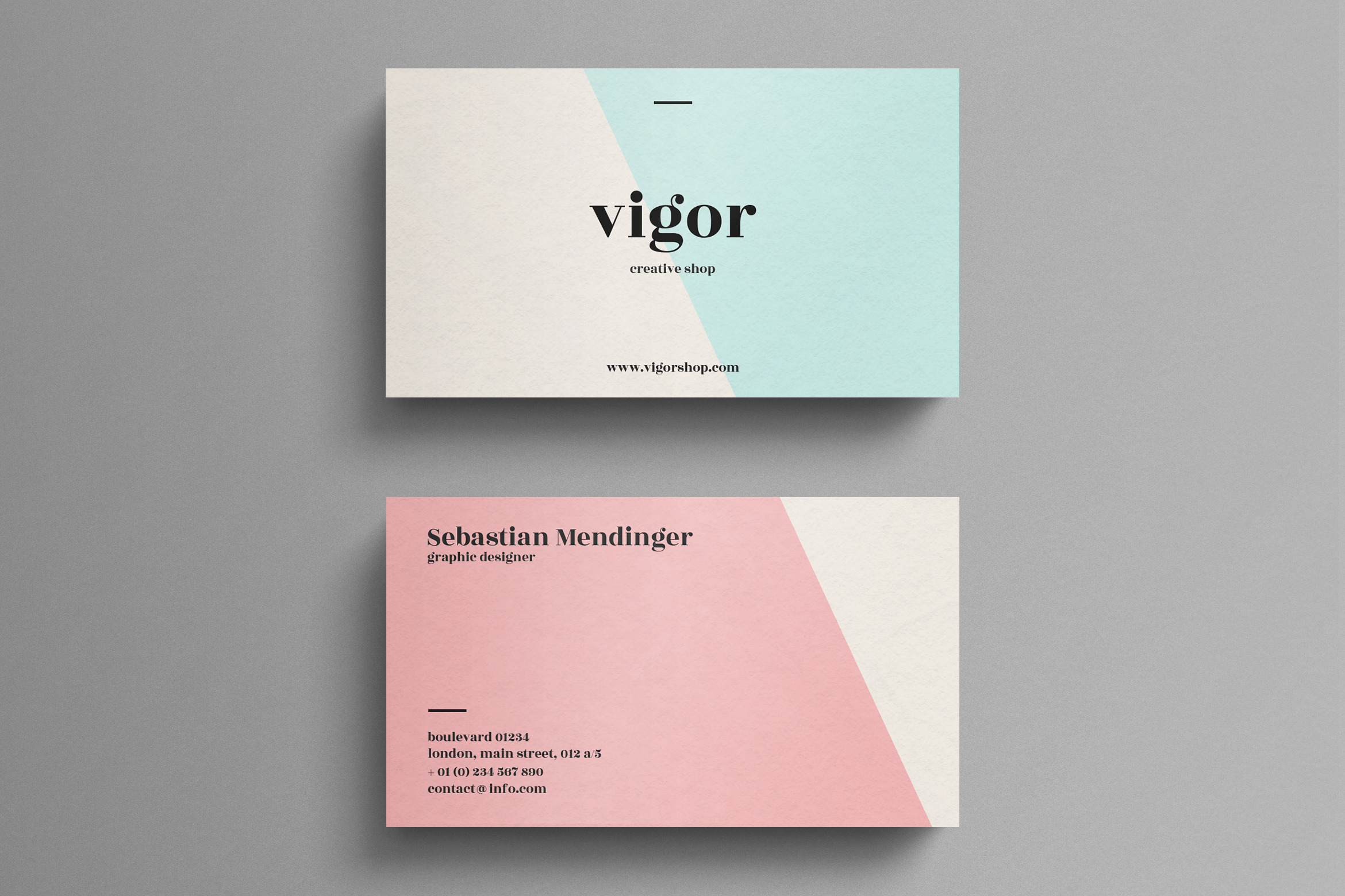 Minimal Business Card Template by Designer Dude  Creative Market