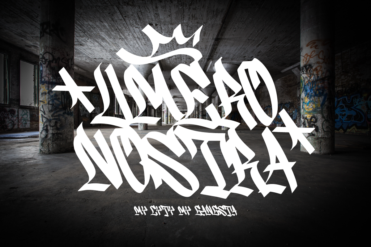 Wildside Urban Graffiti Font, a Blackletter Font by Ronny Studio (Photo 4 of 12)