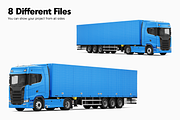 Semi Truck Mockup 3, an Advertising Mockup by Mockupix (Thumbnail 5 of 10)