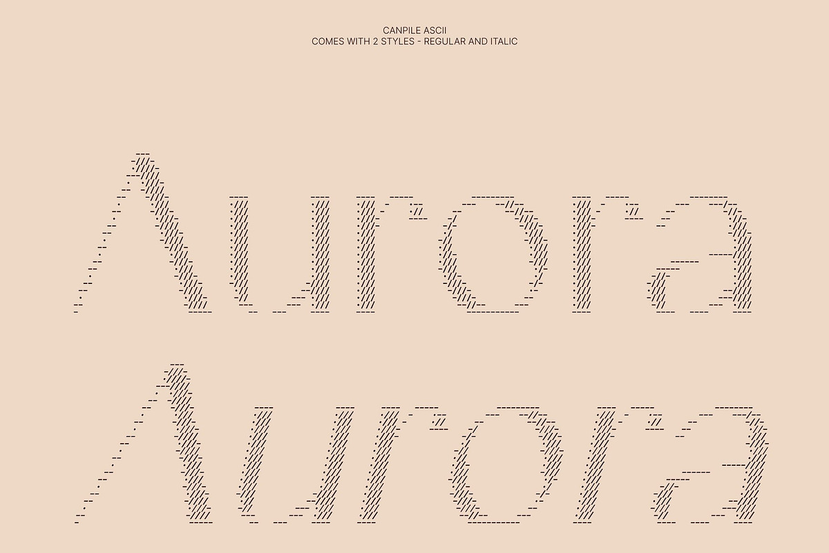 Canpile Ascii, a Sans Serif Font by Craft Supply Co. (Photo 3 of 8)