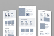 Architecture Landing Page Wireframe, a Wireframe Template by MightyDesign (Thumbnail 1 of 9)