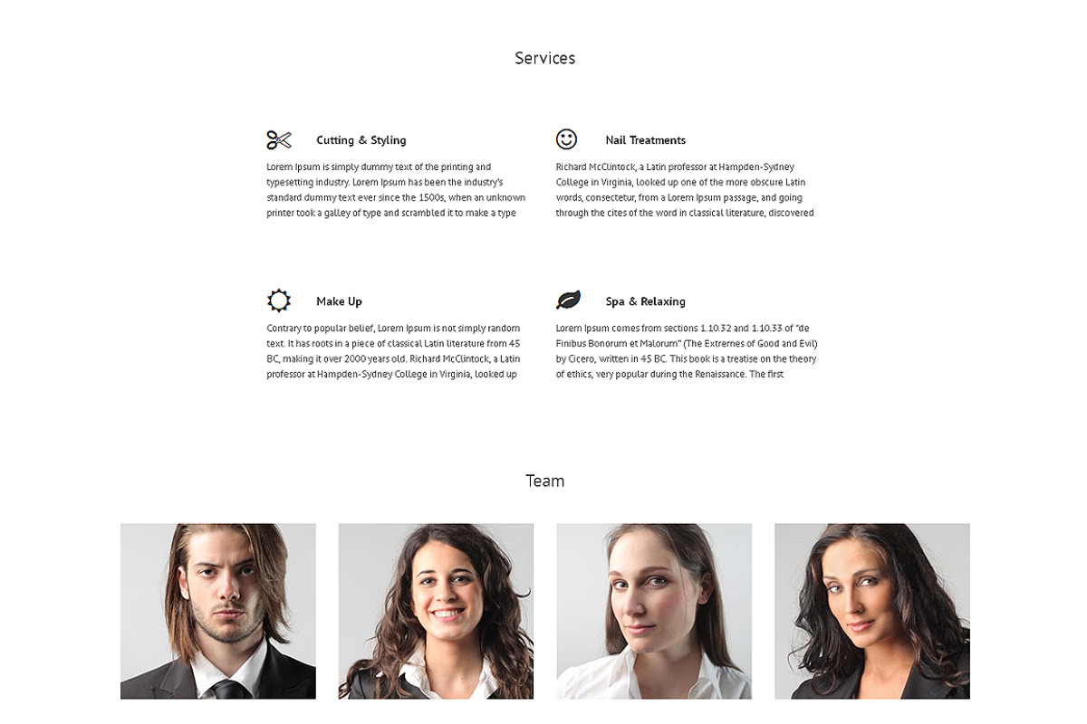 Hair Salon Premium WordPress Theme, a WordPress Template by IceTemplates (Photo 2 of 3)