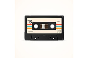 Colorful Cassette Tape Old Set, an Object Graphic by Vector and Templates (Thumbnail 2 of 2)