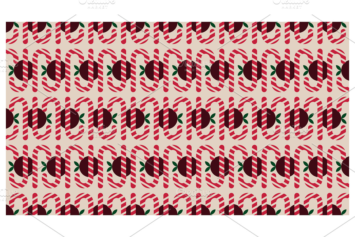 Festive Candy Cane, a Decorative Illustration by Creative Backgrounds