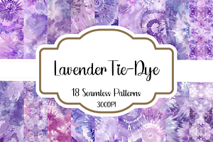 Lavender Tie-Dye Seamless