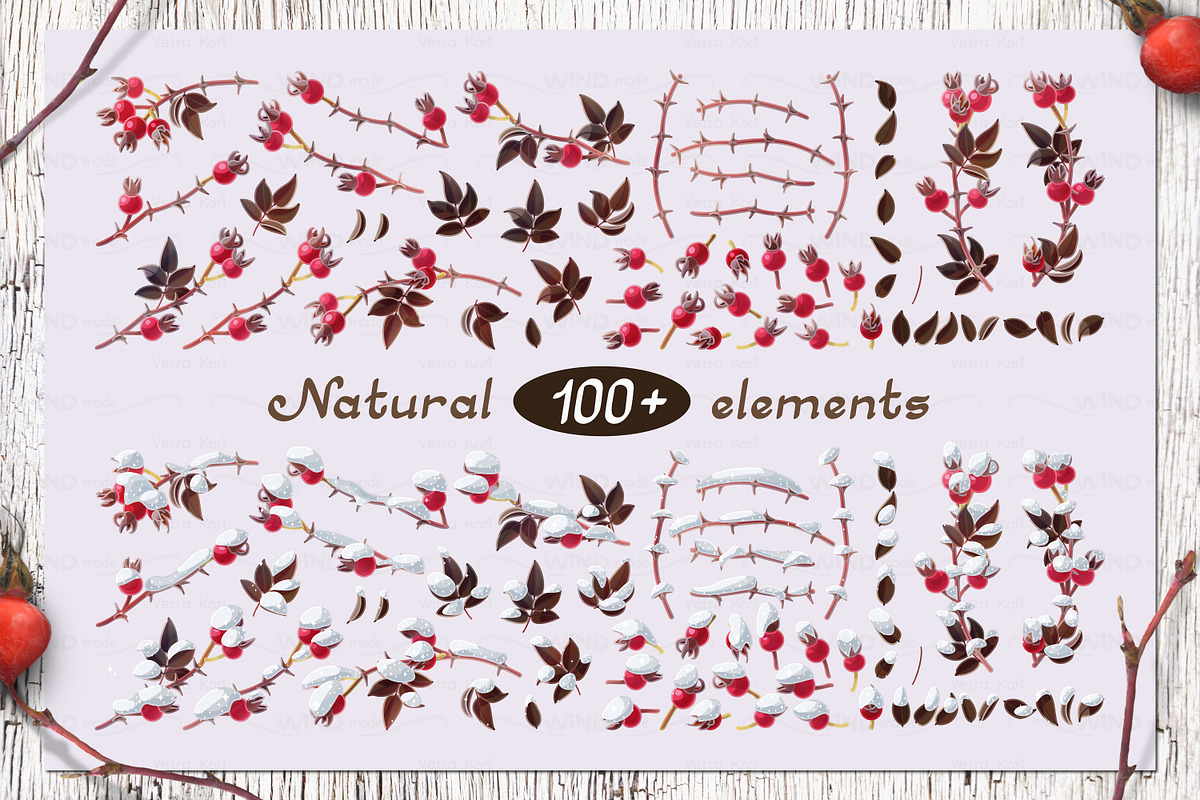 vector SET Winter Forest, an Animal Illustration by WINDmade (Photo 6 of 19)