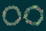 Merry Christmas watercolor set, a Poster Template by Anna's Lettering (Thumbnail 6 of 18)
