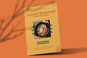 Oriental Restaurant Flyer