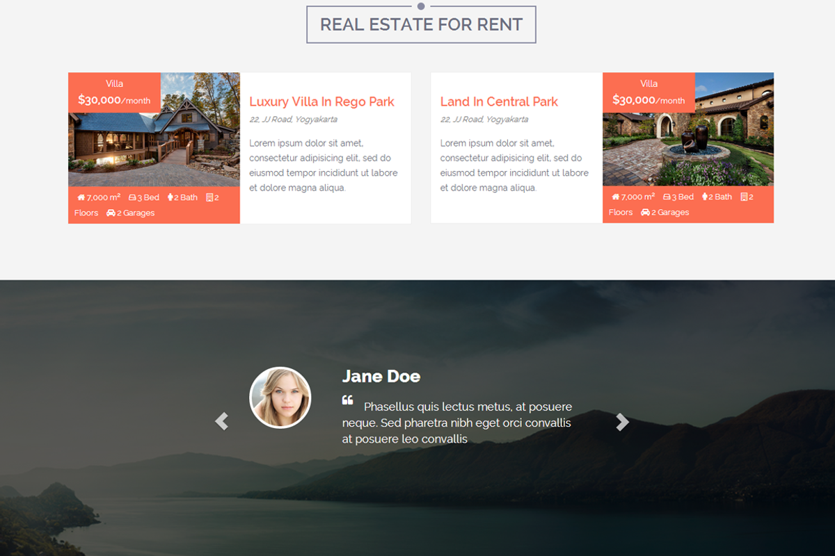 Arillo - Responsive Real Estate, a Bootstrap Template by TemplateNinja (Photo 2 of 4)