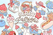 Berry Patriotic: 4th of July Bundle, a Seasonal Illustration by Huxmay (Thumbnail 1 of 7)