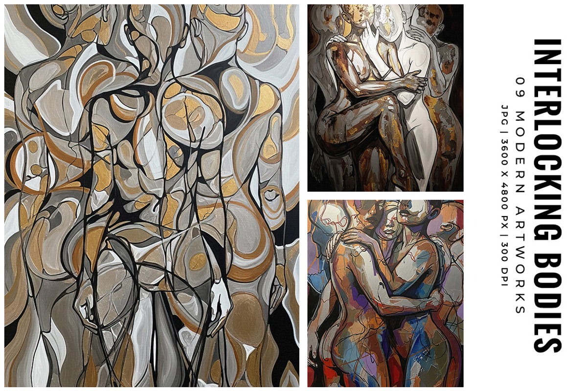 Interlocking Bodies, a Decorative Illustration by Digital Art Creations (Photo 2 of 6)