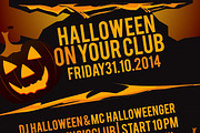 Halloween Party Vector Flyer, a Flyer Template by llassety (Thumbnail 4 of 4)