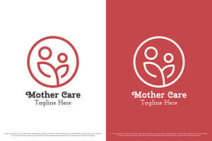 Mother Care Child Logo Design Icon, a Branding & Logo Template by Morvana Crew