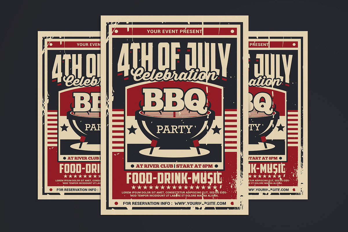 4th of July Celebration BBQ Party, a Flyer Template by Muhamad Iqbal hidayat (Photo 1 of 4)