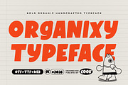 Organixy, a Sans Serif Font by graphicook (Thumbnail 1 of 10)
