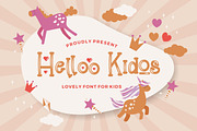 Helloo Kidos - Playful Display Font, a Handwritten Font by StringLabs (Thumbnail 1 of 11)