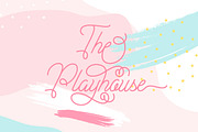 Plandscape smooth monoline font, a Script Font by akrtype (Thumbnail 6 of 8)