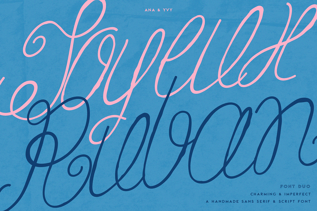 Ruban Soyeux Script & Sans Font Duo, a Handwritten Font by ana & yvy (Photo 17 of 32)