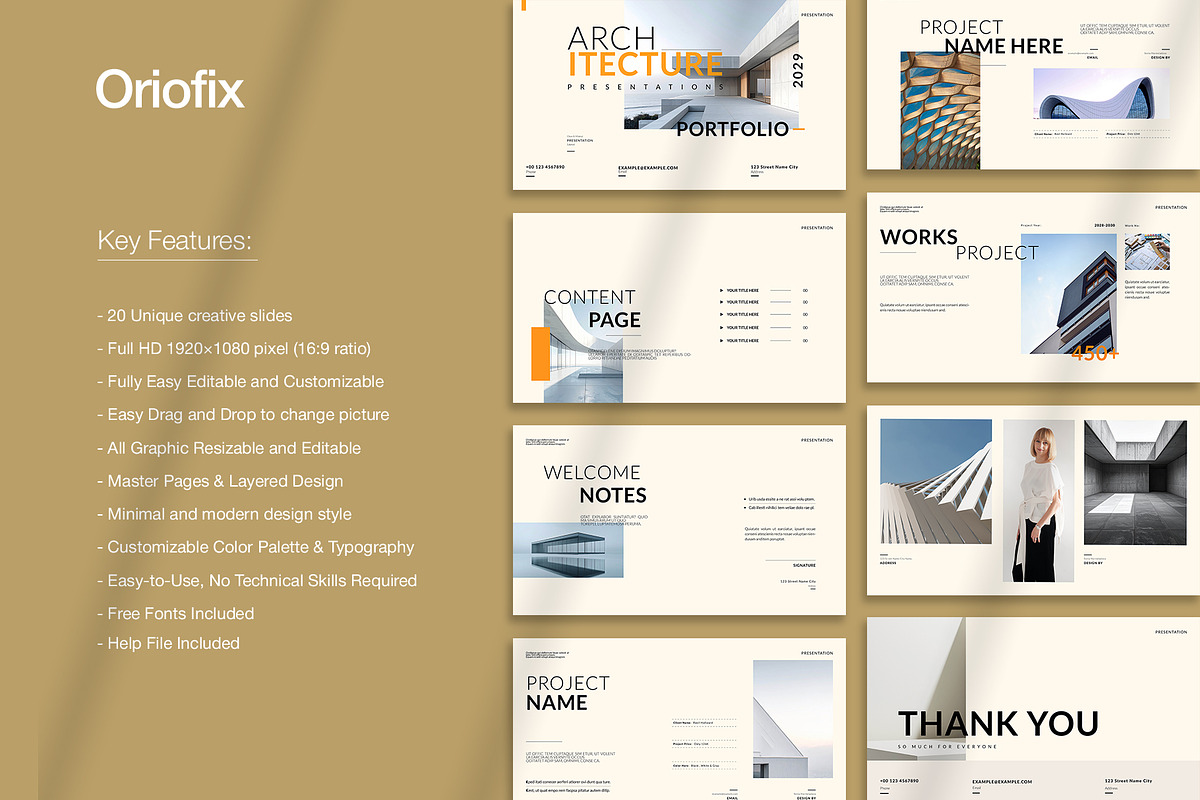 Architecture Portfolio Presentation, a Presentation Template by Oriofix (Photo 2 of 9)