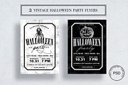 2 Vintage Halloween flyer templates, a Flyer Template by Marie T (Thumbnail 2 of 7)