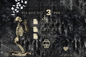 Gothic Junk Journal Printable Kit