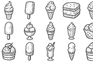 Ice Cream Collection, an Object Graphic by nikagraphic