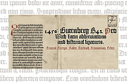 1456 GLC Gutenberg B42 PRO, a Blackletter Font by GLC Foundry (Thumbnail 1 of 2)