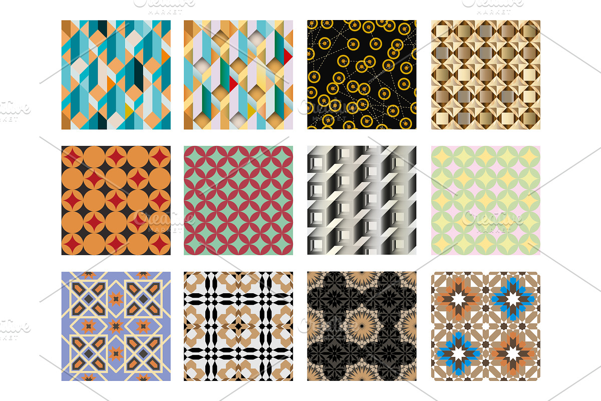 Moroccan and geometry 70 seamless, a Pattern Graphic by Big Bundles Shop (Photo 7 of 7)