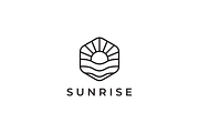 Sunrise Wave Geometric Monoline Logo, a Branding & Logo Template by yopie (Thumbnail 3 of 3)