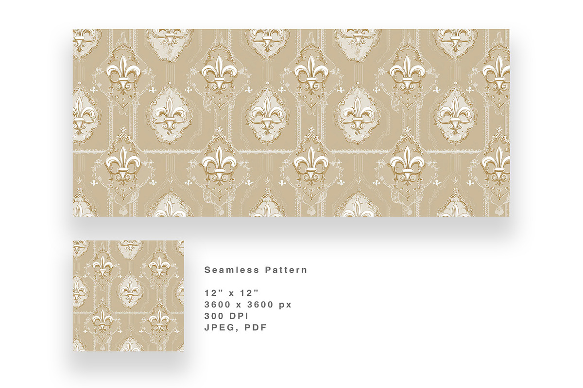 6 Seamless Pattern: Victorian, a Pattern Graphic by StudioCitra (Photo 9 of 10)