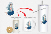 Mermaid on Rock Clipart, a Graphic by Artnoy (Thumbnail 4 of 5)