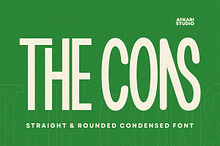 The Cons - Condensed Sans Serif Font
