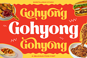 Gohyong, a Serif Font by Burntilldead (Thumbnail 1 of 10)