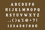 Vintage Bold, a Slab Serif Font by Fourteen Letter (Thumbnail 2 of 6)