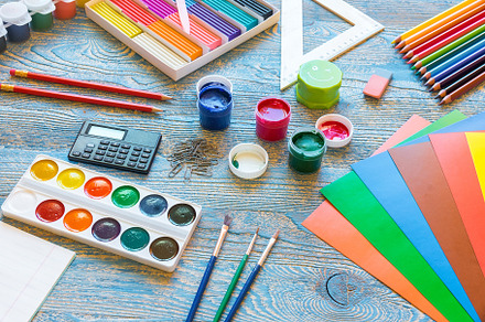 School supplies stock photo containing school and supplies, a School & Education Photo by AlexBush