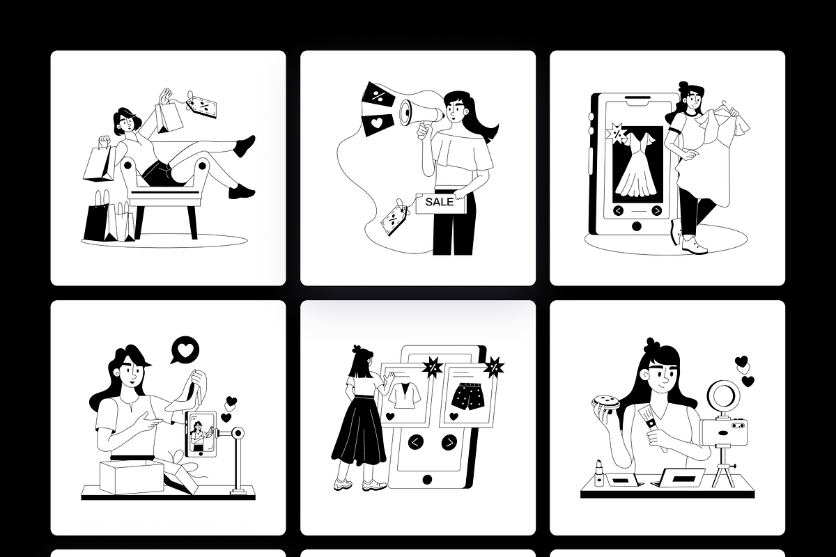 Animated Sale and Marketing, a Person Illustration by Prosymbols (Photo 10 of 11)
