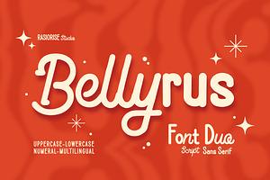 Bellyrus Font Duo, a Handwritten Font by Rasiorise Studio