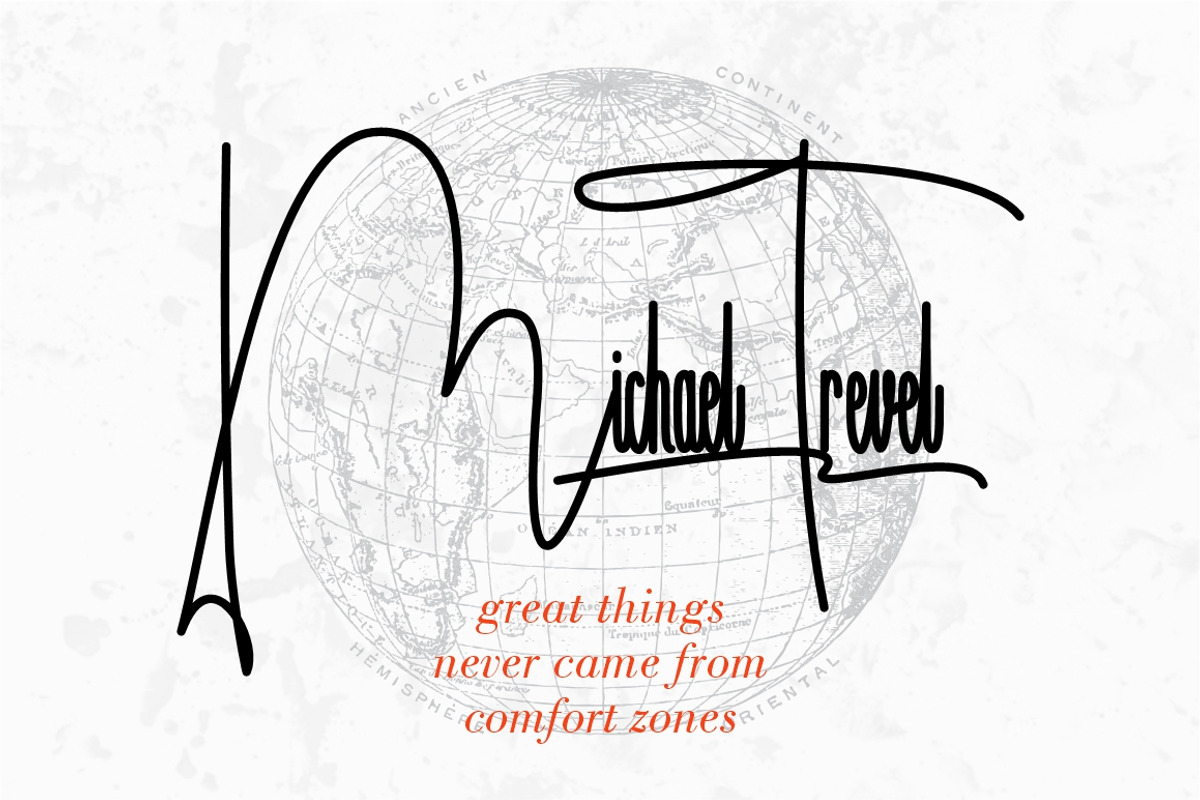 Handitype - Signature Style Font preview 5