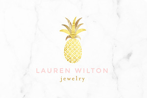 Luxury Pineapple Gold Logo