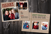 Brown Paper: 5x7 Xmas Card Template, a Card Template by Saunter Studios (Thumbnail 1 of 3)