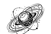 60 Planet Orbit Abstract Silhouette, an Empty State Illustration by Amazin_art (Thumbnail 10 of 35)