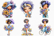 Whimsical Summer Woman Clipart, a Seasonal Illustration by Craft Nest (Thumbnail 3 of 11)