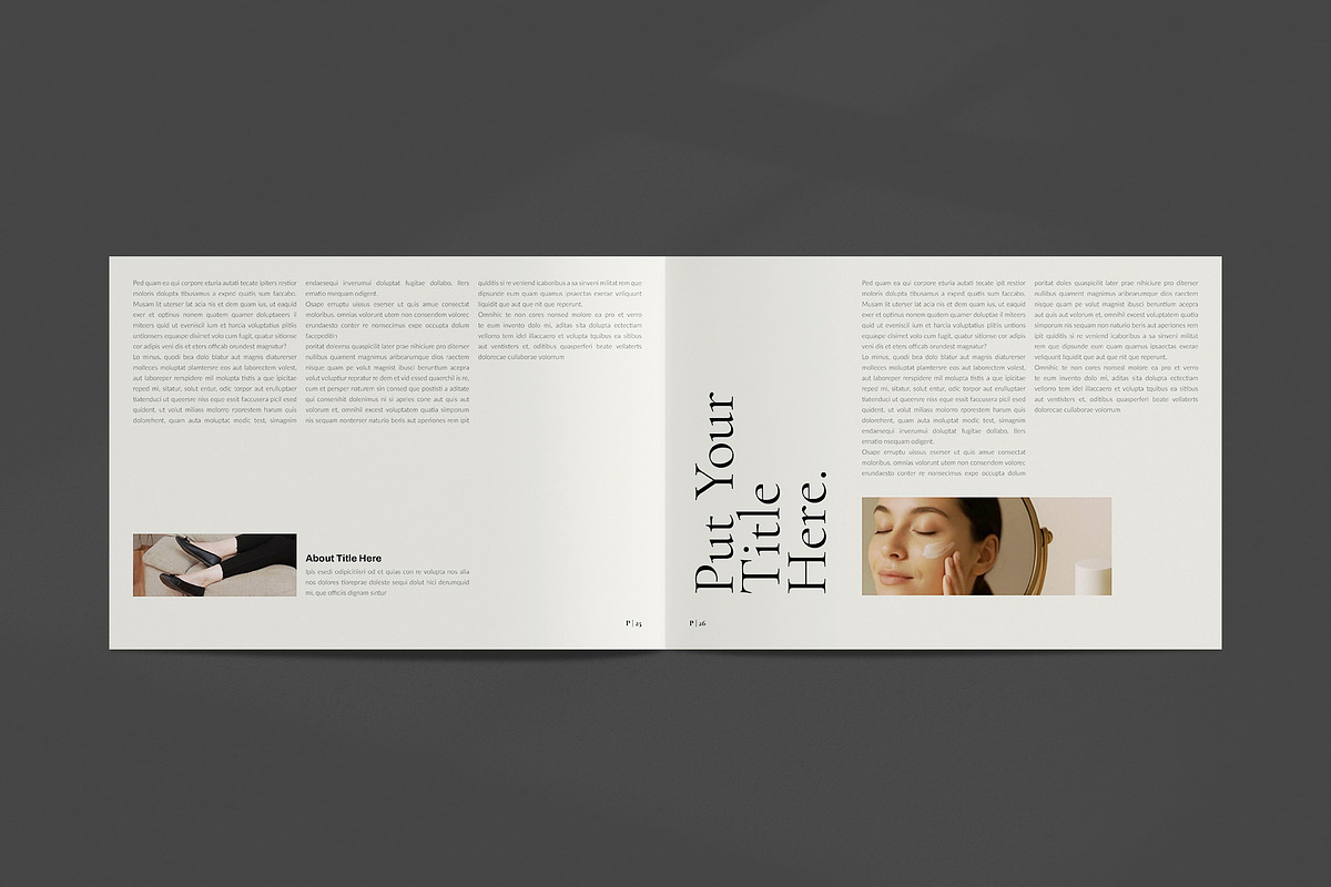 Book Title Layout Landscape Template, a Brochure Template by NorthPeak (Photo 10 of 15)