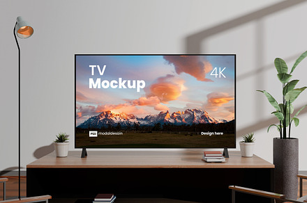 Smart Tv Screen Mockup, a Wearable Device Mockup by Modaldesain