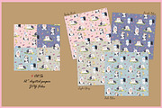 OES Clipart Digital Paper, an Animal Illustration by VianneArt (Thumbnail 3 of 7)