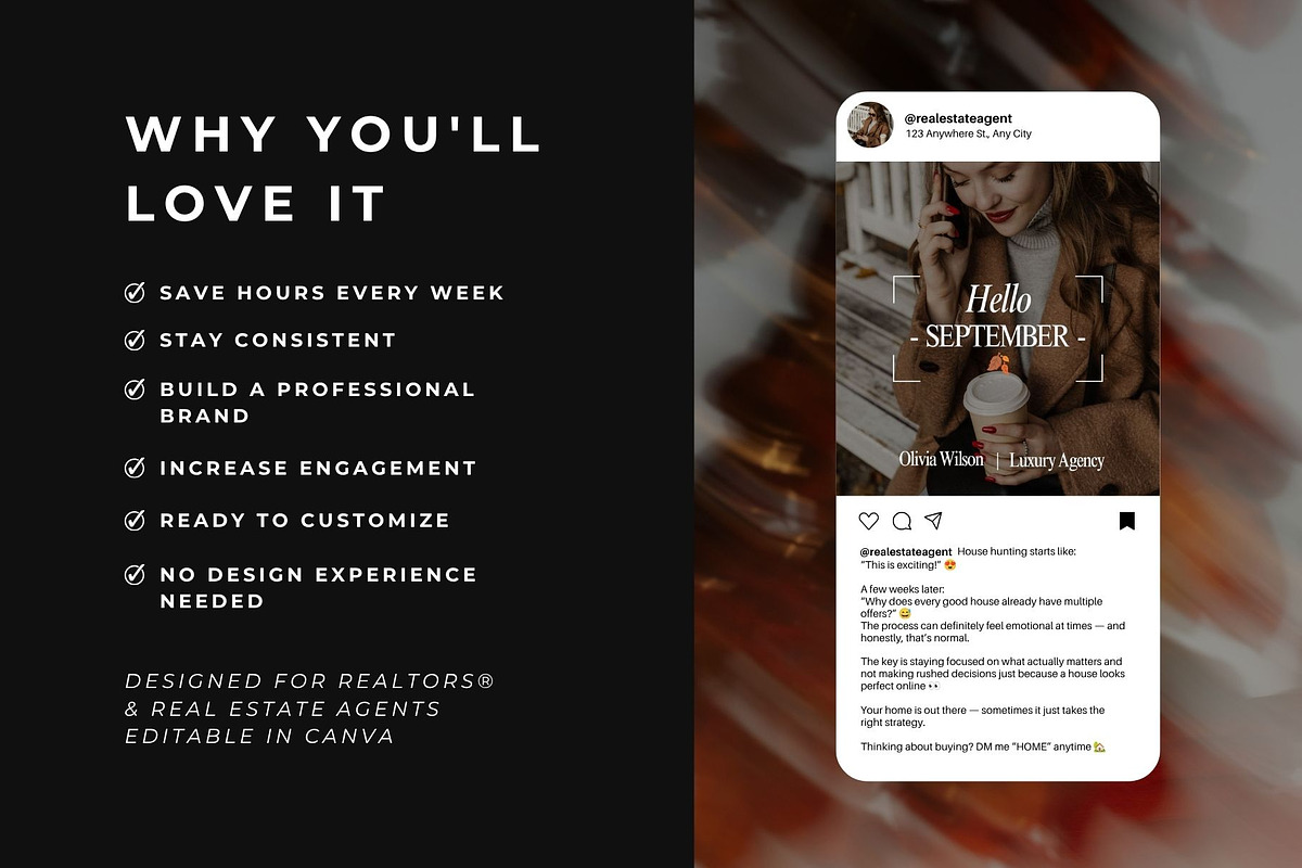 September Real Estate Templates, a Social Media Template by Instprofi | Studio Estimo (Photo 5 of 7)