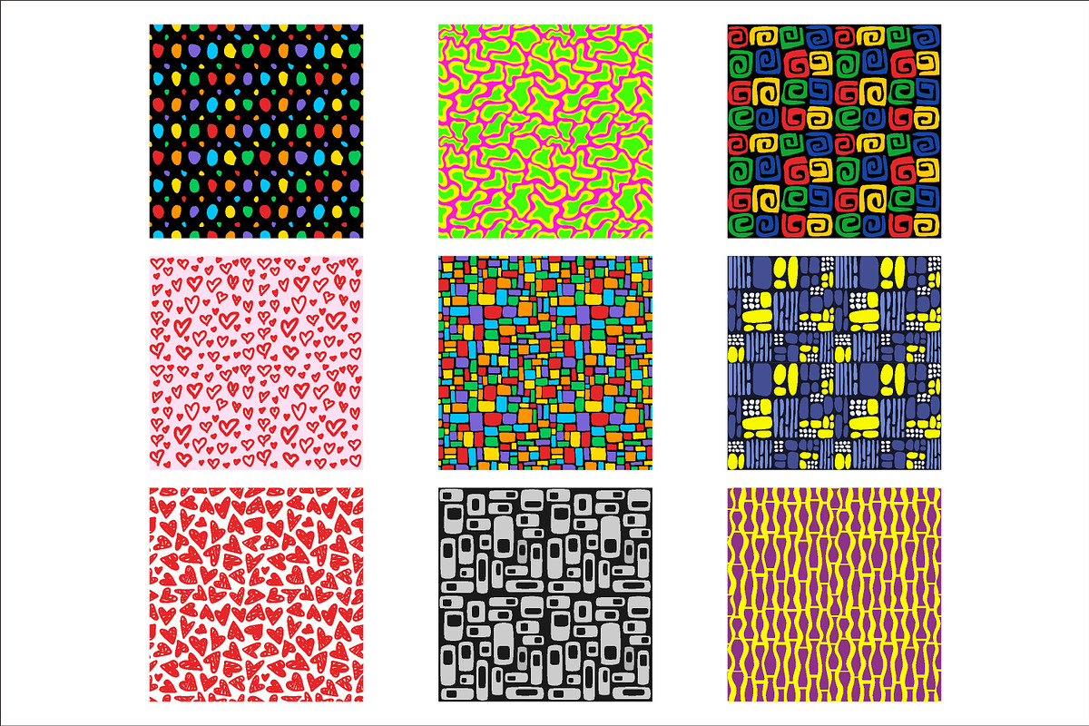 mixed colorful abstract handdrawn, a Pattern Graphic by Brainware Graphic (Photo 4 of 6)
