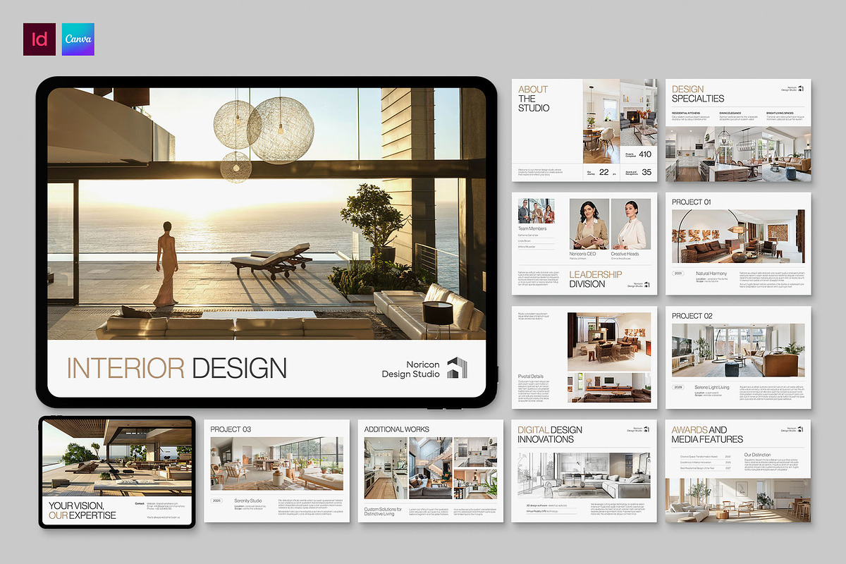 Digital Portfolio Template, a Brochure Template by BrandPacks (Photo 1 of 5)