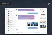 Uny Chat v1.0 - Figma Template, an App Template by emagweb (Thumbnail 6 of 39)